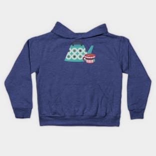 Midcentury Modern Tea Time Kids Hoodie